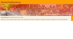 Desktop Screenshot of moderntraditional.com